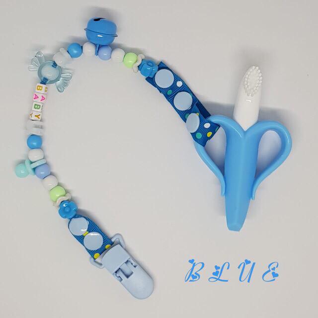 Teether Banana with Case and Clip / Mainan Gigitan Bayi Banana / Banana Teether Box,