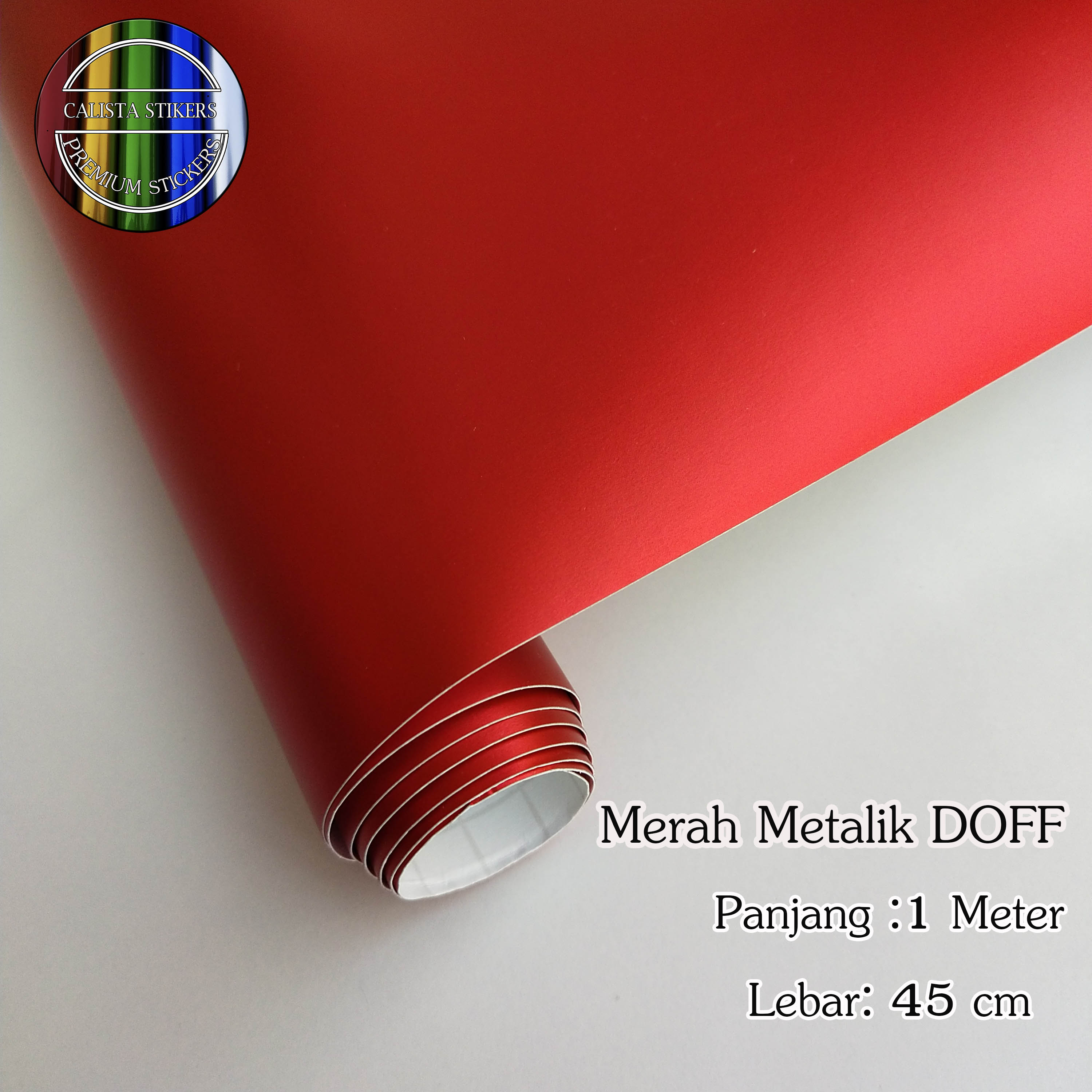Stiker Skotlet Infinity Warna Metalik Merah Doff Ukuran 1 Meter X 45 Cm Lazada Indonesia
