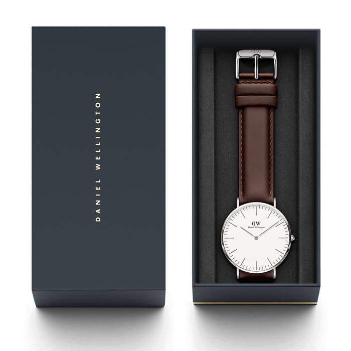 Jam Tangan Pria Wanita Classic Bristol White Silver Ukuran 36mm dan 40mm Original / Jam Tangan Wanita / Jam Berkualitas / Jam Trendy / Jam Termurah / Jam Cantik / Jam Terbaru 2019