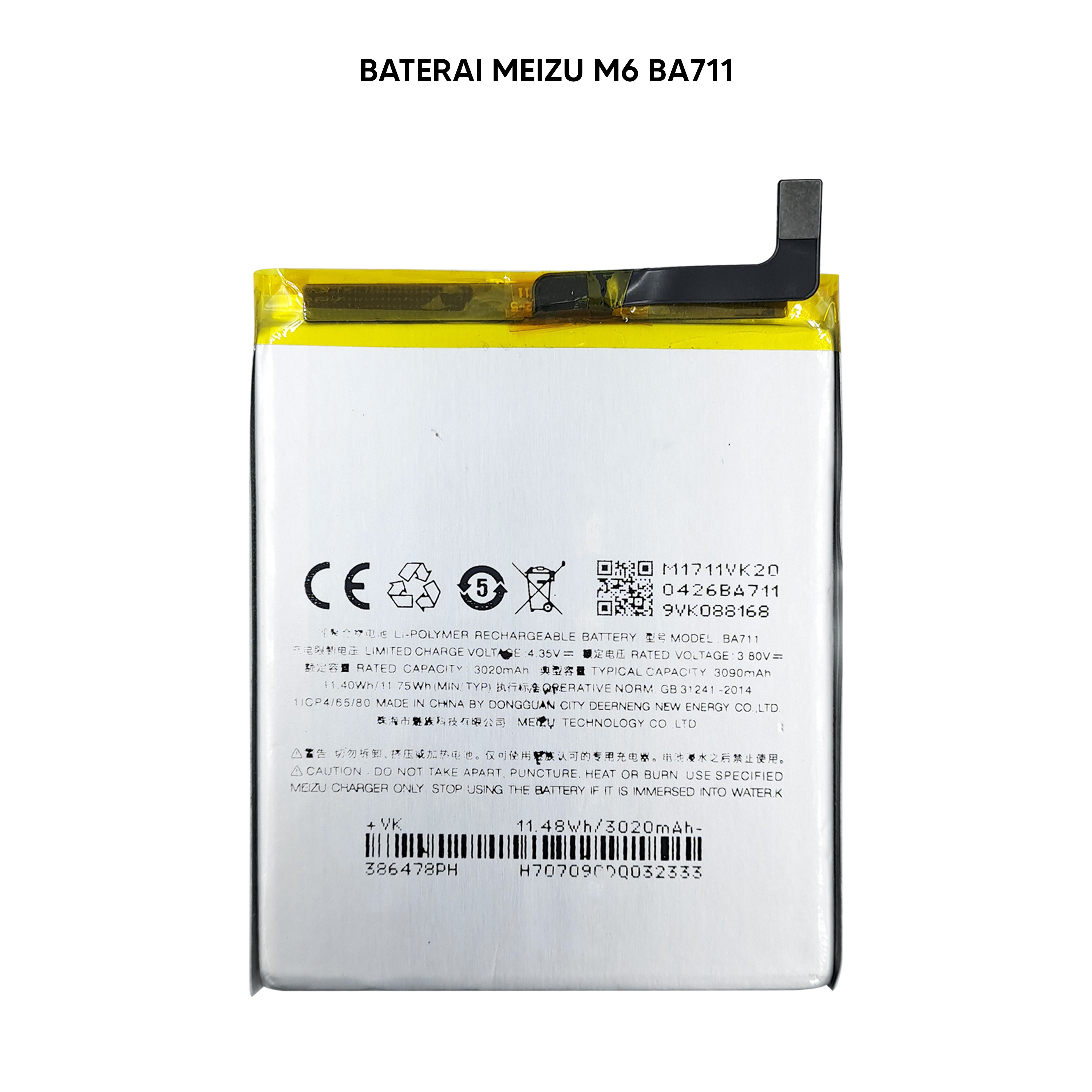 BATTERIA ORIGINALE MEIZU per PRO 5 M576H, MX5 PRO BT56 3050MAH PILA