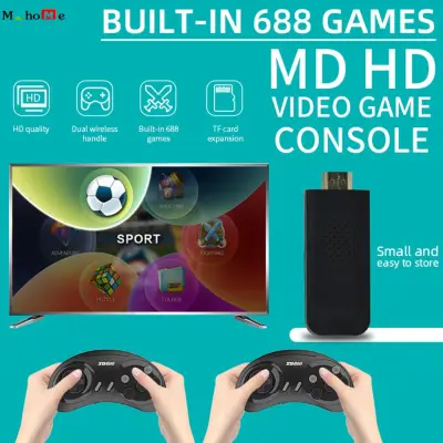 16-Bit Wireless Console Suitable For Sega Genesis Game Stick Hdmi Compatible 688 Game Suitable For Sega Genesis Mini/mega Drive Hd Video Game Console -Ready Stock Free Shipping
