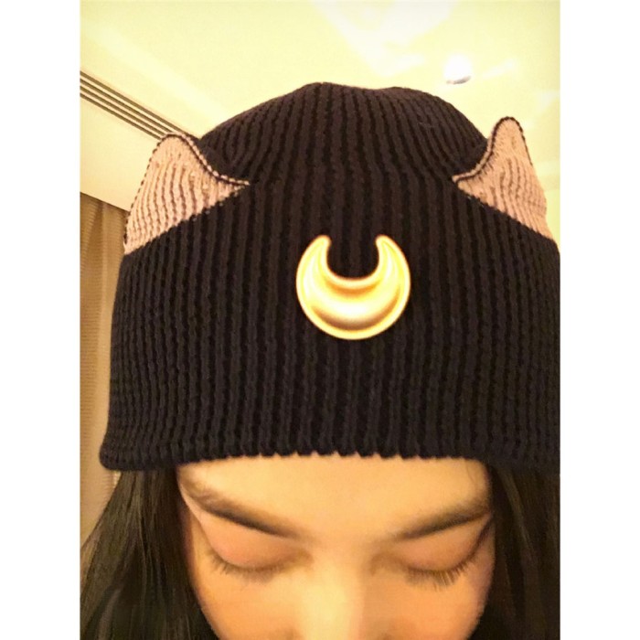 COD TKLU topi kupluk wanita kucing 