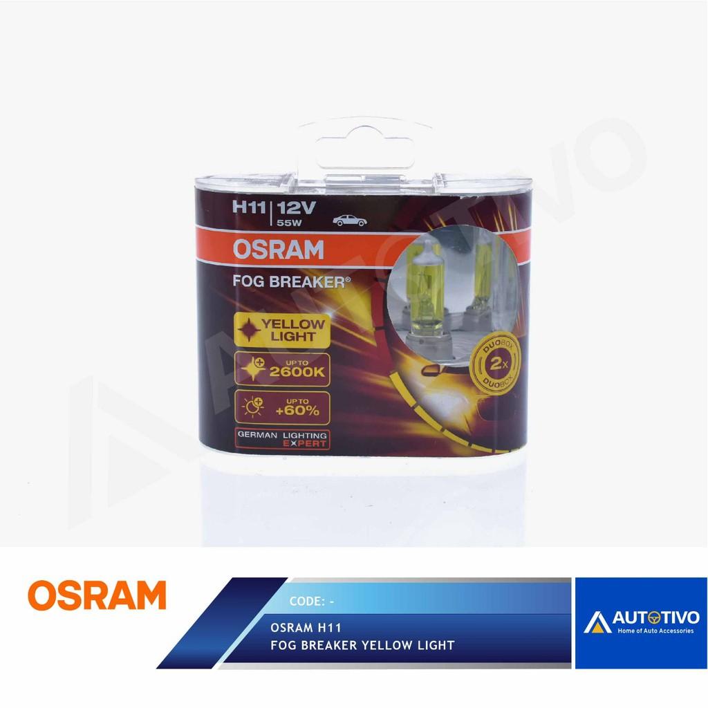 Promo Lampu Mobil Bohlam Osram Fogbreaker H11 Halogen 12 Volt 55 Watt