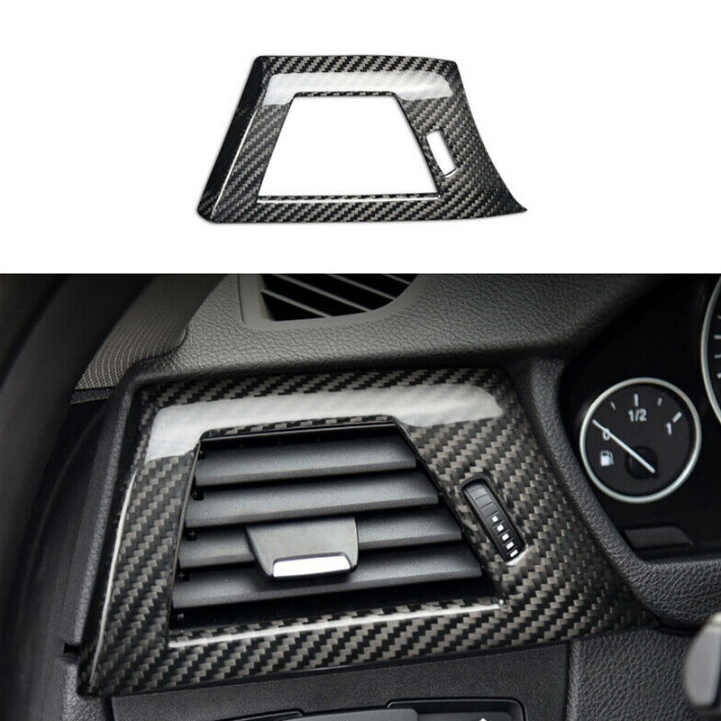 Real Carbon Fiber Left Air Vent Outlet Trim Cover for -BMW 3 4 Series F30 F34 M3 M4 F80 F82 2014-2018