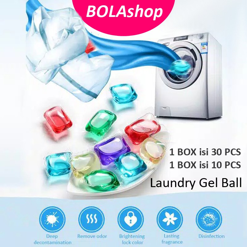 Laundry gel ball / detergan laundry gel ball / sabun cuci ajaib / Sabun