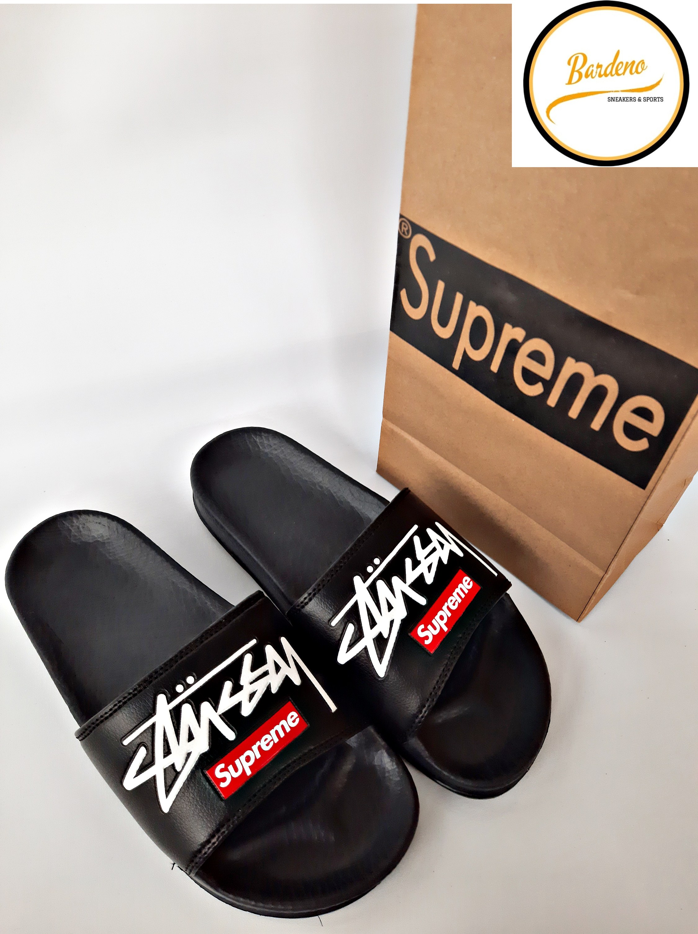 supreme sandals real