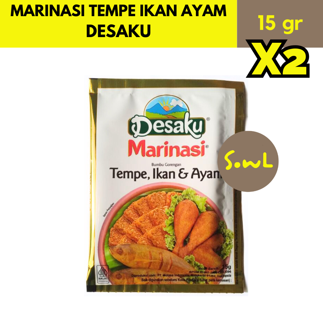 プロフ必読 Desaku 264袋 Bumbu Tempe Ikan Ayam DESAKU BUMBU MARINASI TEMPE IKAN AYAM | 蝦皮購物