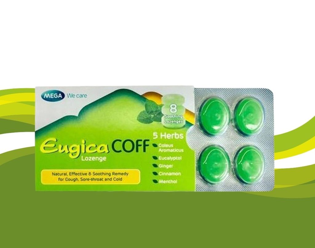 Permen Herbal Eugica Coff Herbal Lozenges (8 Butir) / Mega We Care
