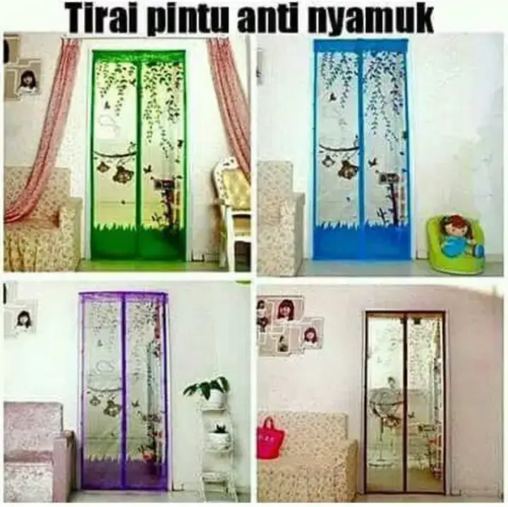 Tirai Pintu Magnet Anti Nyamuk Lazada Indonesia