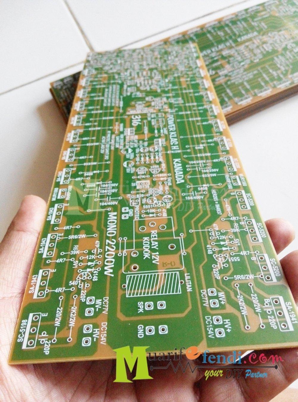 PCB Power Amplifier Class H 2200watt KANADA Panjang 30cm BU3U Cloning