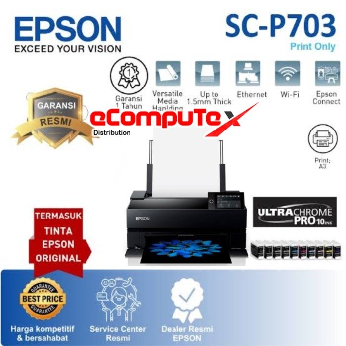 PRINTER EPSON SURECOLOR SC-P703 A3+ PHOTO PRINTER SC P703 | Lazada ...