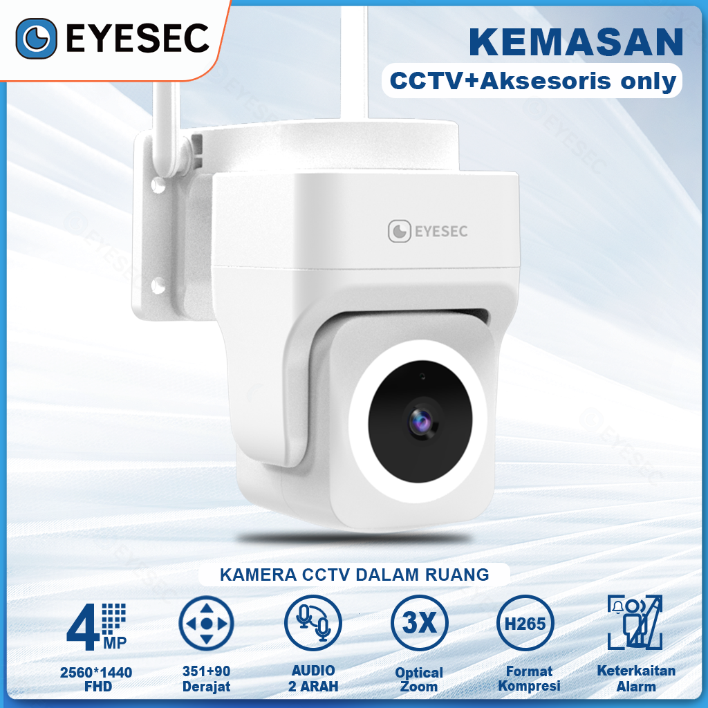 EYESEC CCTV Outdoor 4MP FHD Waterproof Full Color Wireless WiFi Kamera ...