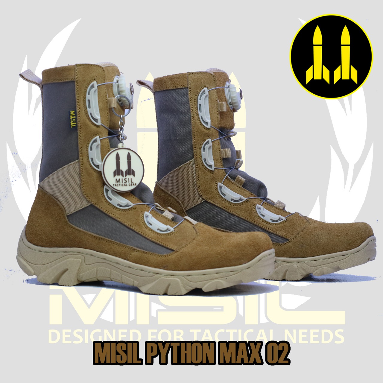 Sepatu PDL Tactical Misil Python Max Tali Putar bukan Parabellum Sepatu