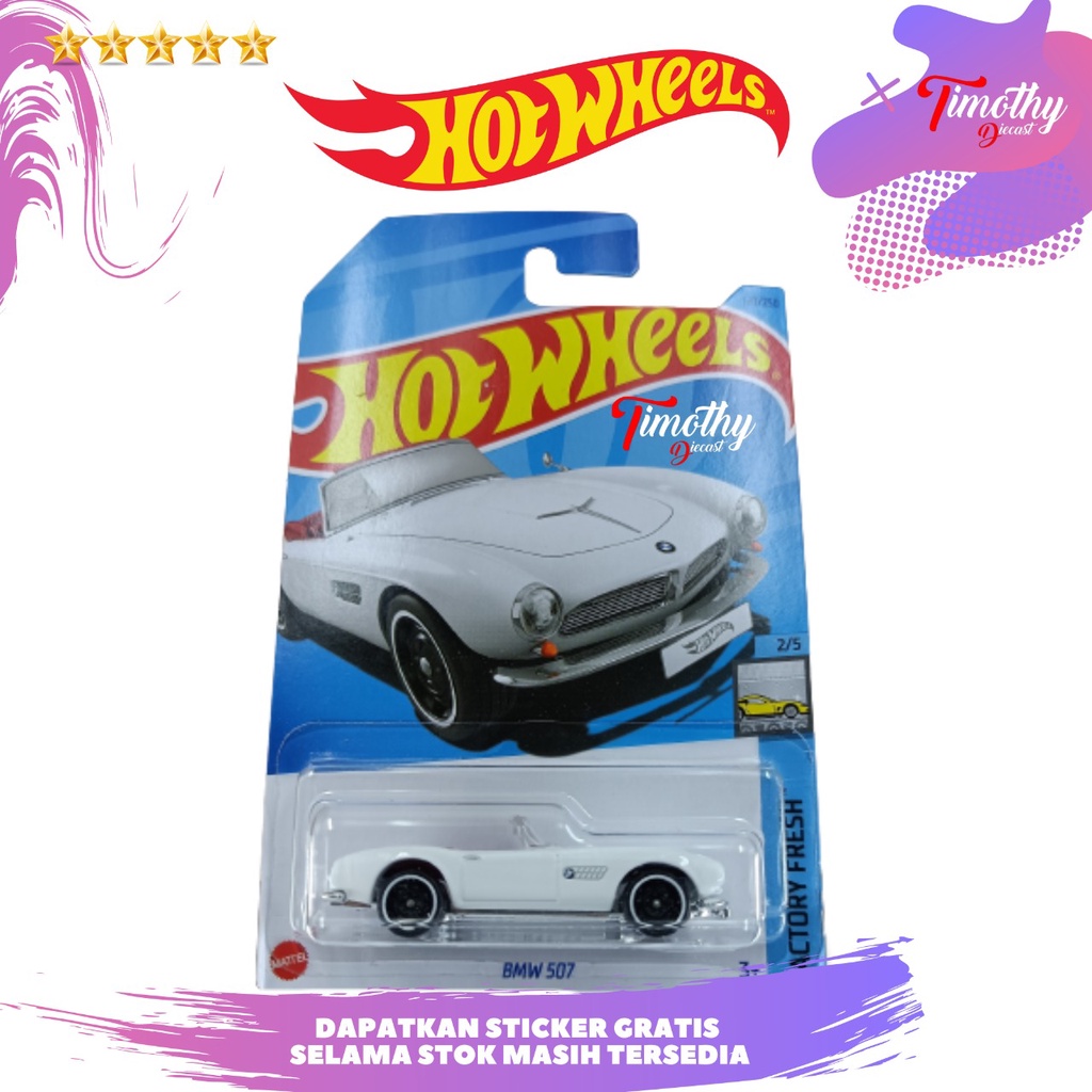 Hot Wheels BMW 507 Putih Polos Velg Putih Factory Fresh TD | Lazada