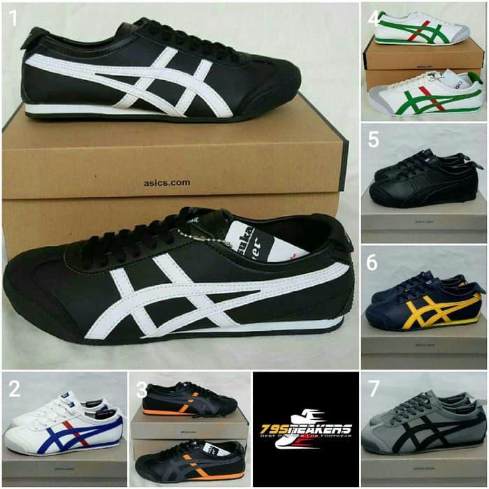 Sepatu Sneakers Sepatu Asics1 Onitsuka Tiger Premium Original Sepatu Pria Sepatu Running Sepatu Jogging Sepatu Olahraga Sepatu Hitam Abu-abu Putih