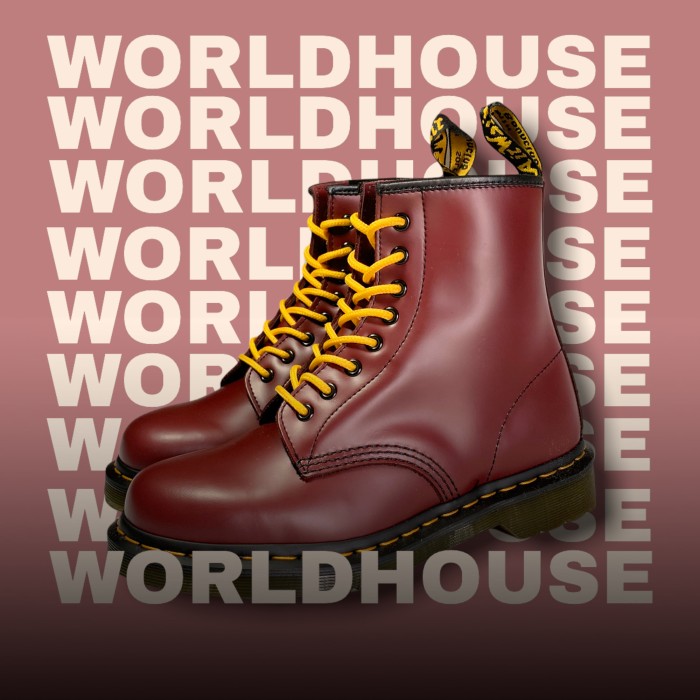 Dr. Martens Logo Flat Yellow Laces 140cm
