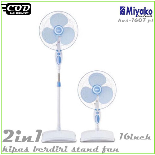 Miyako Kipas Angin KAS 1618 KB - Biru kipas berdiri miyako 16inch