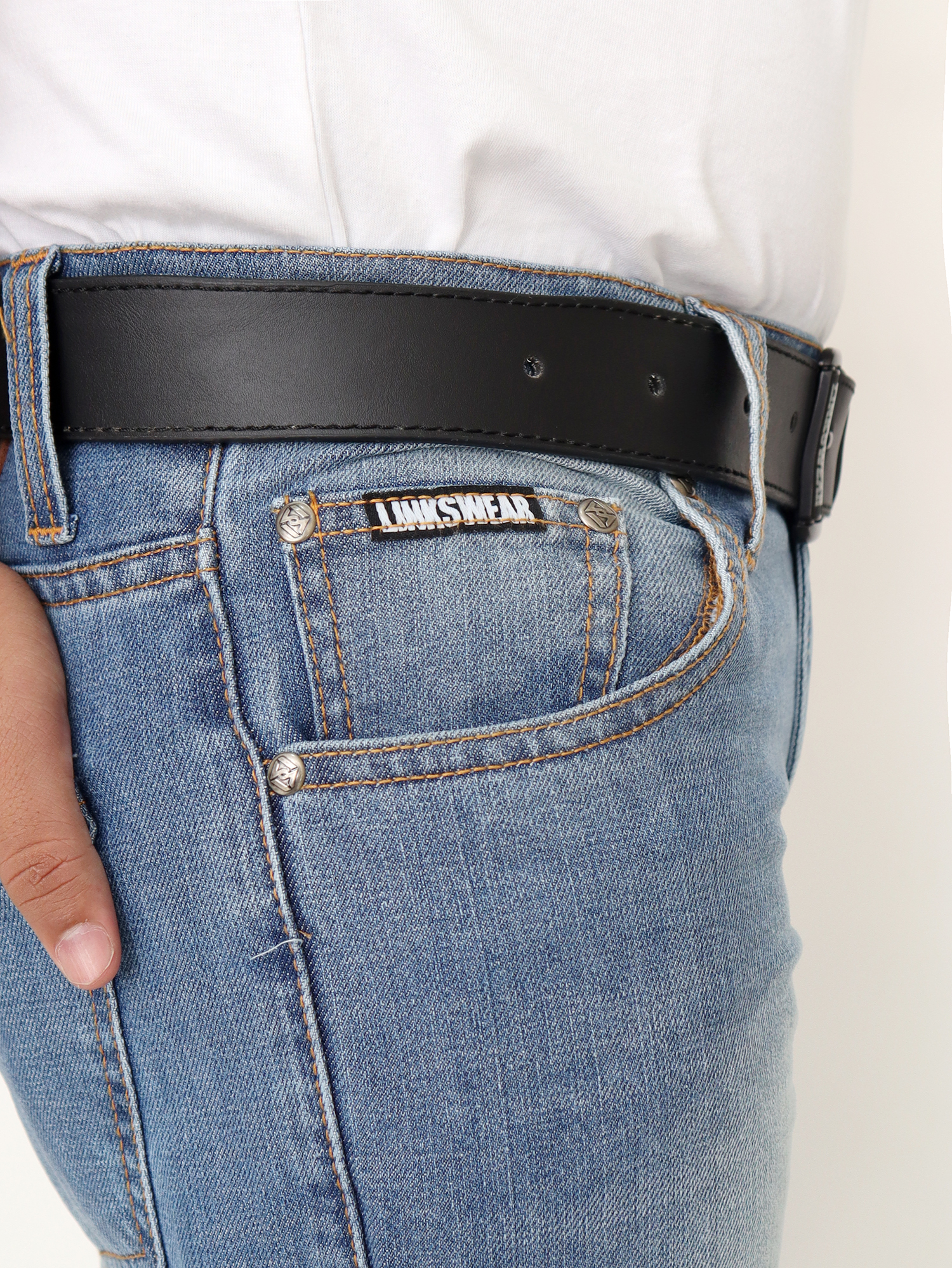 Celana jeans pria panjang slim fit 
