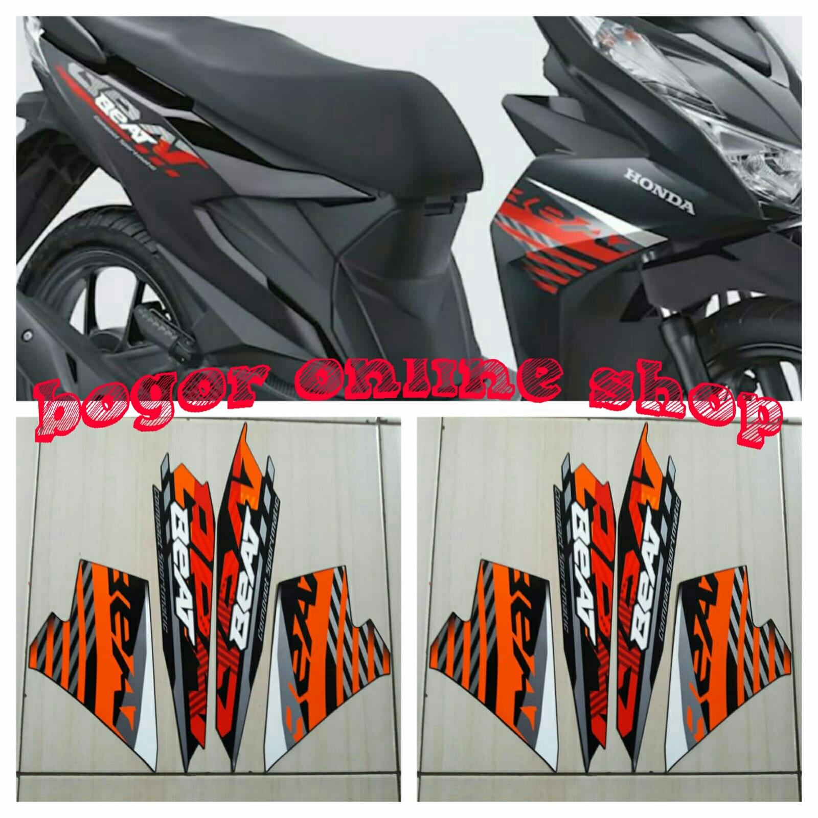 STIKER STRIPING BODY MOTOR HONDA BEAT FI 2021 2022 CBS Lazada Indonesia