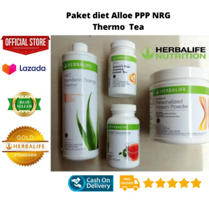 Paket Diet Advance Herbalife Suplemen Kesehatan Untuk Diet Sehat Alami Herbalife Suplemen Pengatur Berat Badan Pelangsing Badan Original Herbalife Alloe Thermo Tea Ppp Nrg Chihans Store Lazada Indonesia