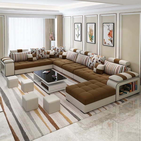SOFA TAMU JUMBO - SOFA LETER U MODERN - SOFA RUANG KELUARGA - KURSI