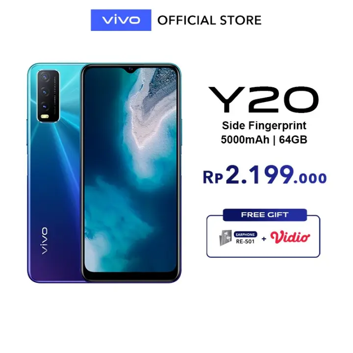 Vivo Y20 Terbaru Ram 3gb Internal 64gb Bnib Garansi Resmi Vivo Indonesia Lazada Indonesia