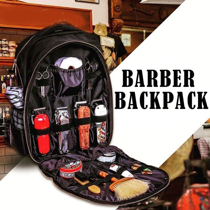 custom barber backpacks