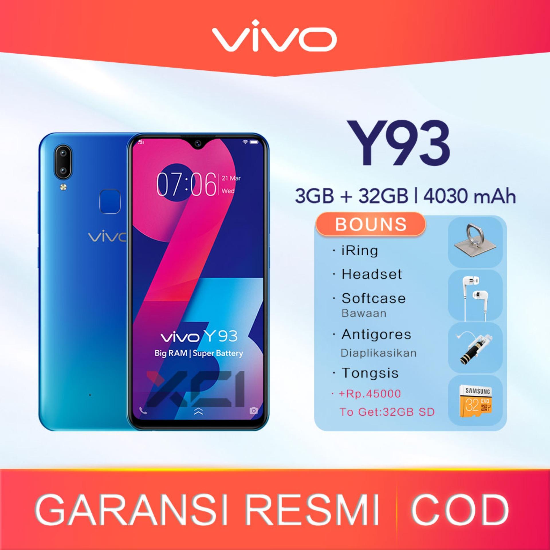 hp vivo Y93 3GB/32GB - AI Face Beauty Free Shipping Ultra All Screen Garansi resmi