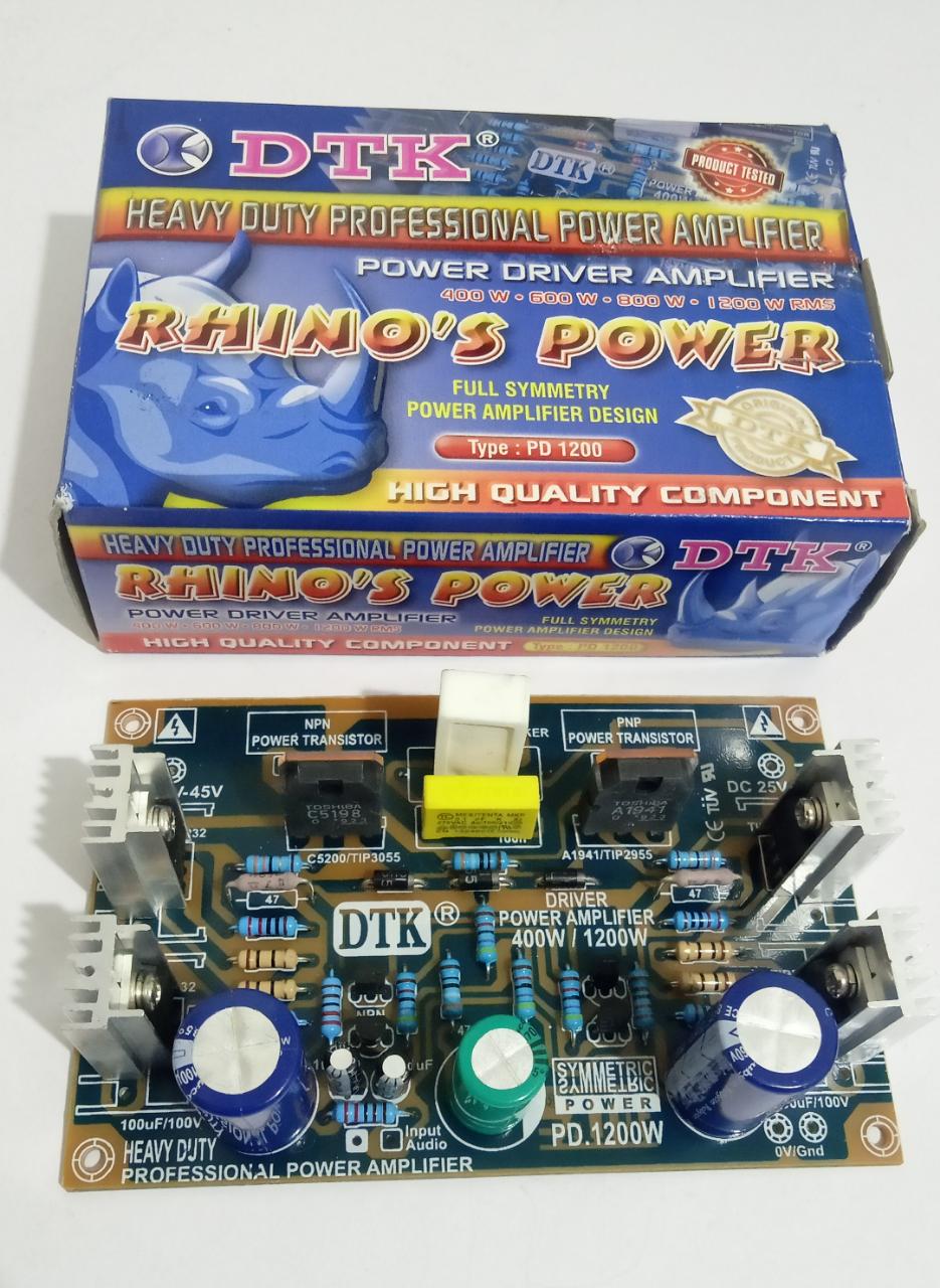 Kit driver DTK rhino's power amplifier design PD1200 | Lazada Indonesia