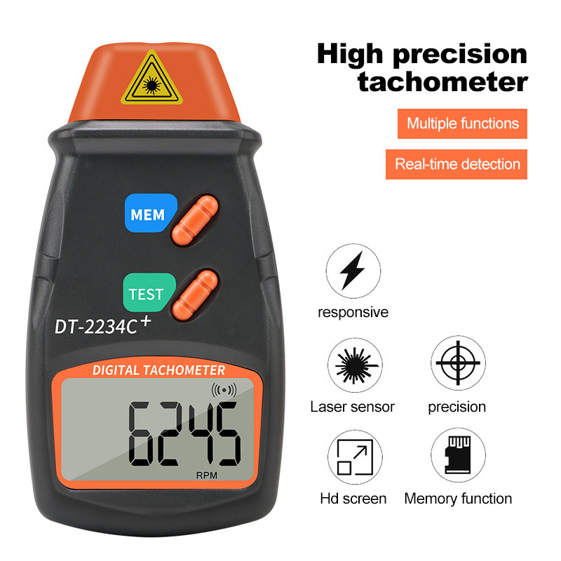 Tachometer Meter Alat Pengukur Kecepatan RPM DT2234C+ Lazada Indonesia