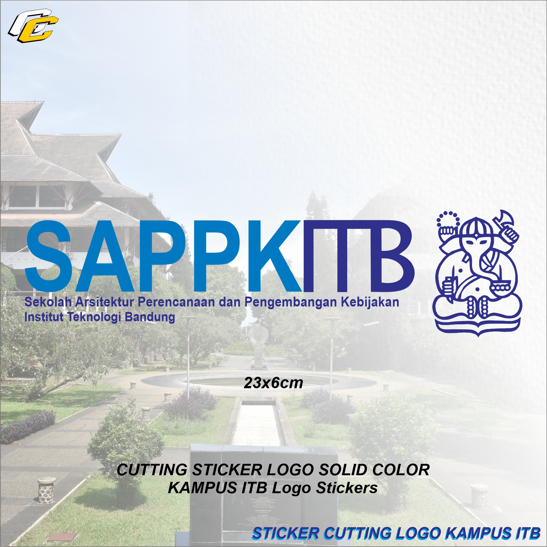 STICKER CUTTING SAPPK ITB ARSITEKTUR STIKER INSTITUT TEKNOLOGI BANDUNG ...