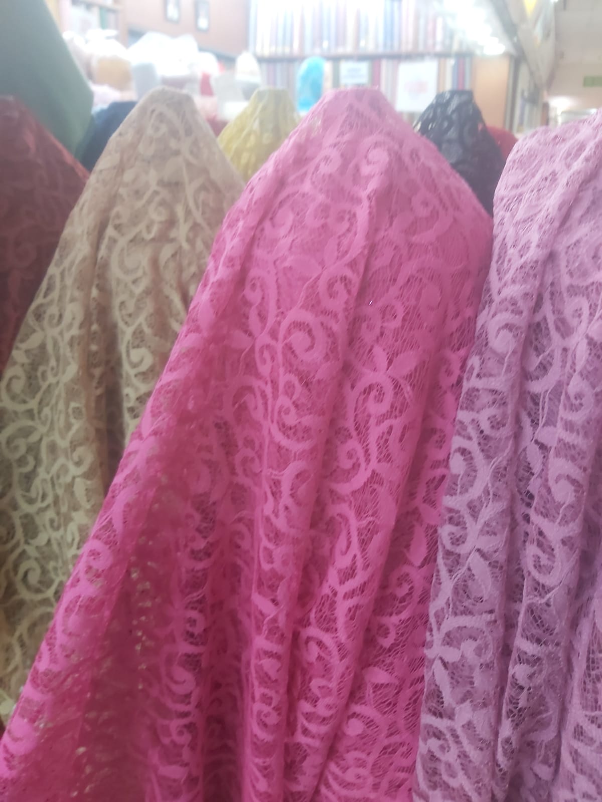 kain brokat rumput laut/bahan brokat rumput laut/kain brokat meteran