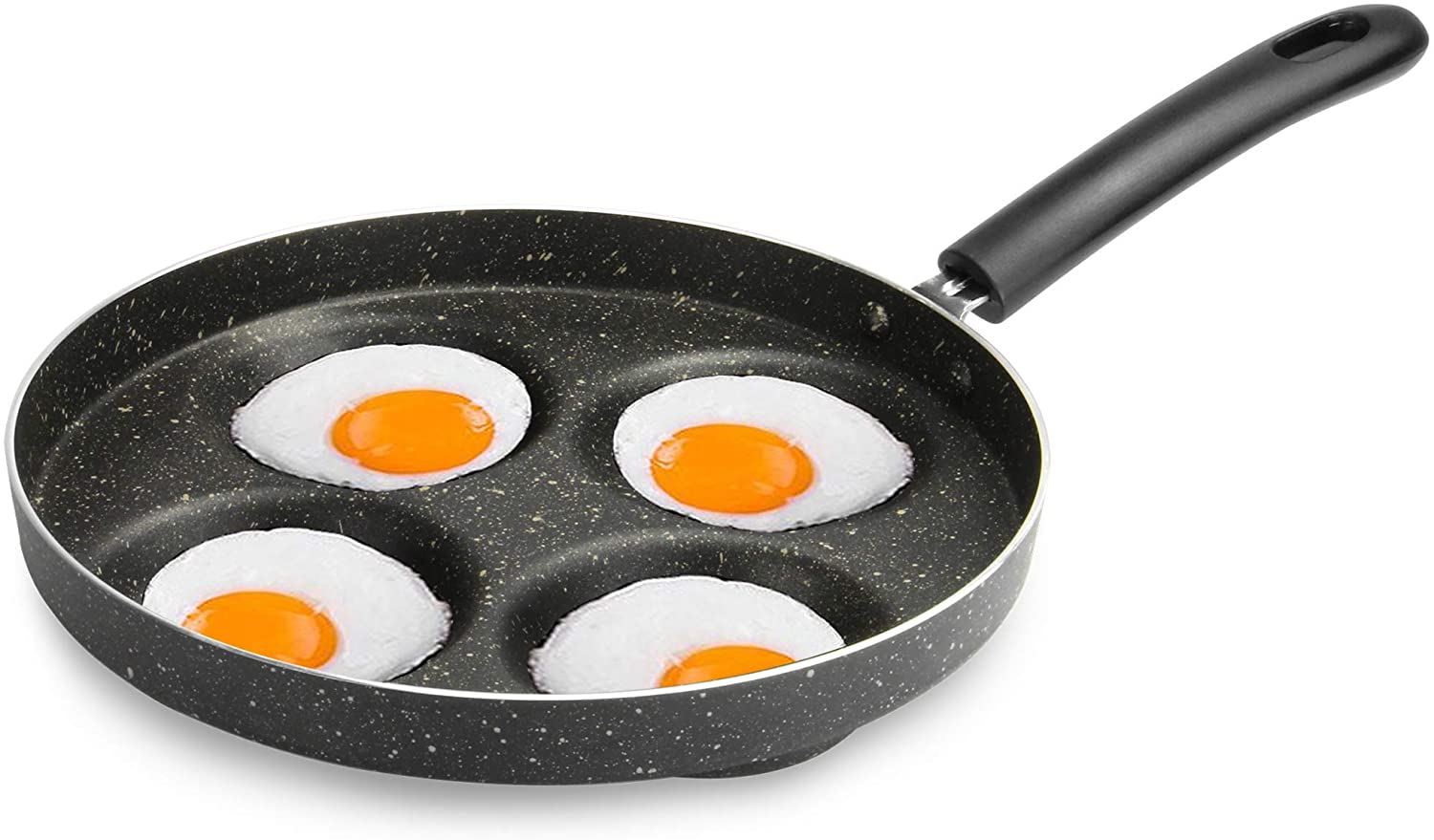 Panci Loyang Telur 4 Lubang Cetakan Kue Bulat Anti Lengket Lazada