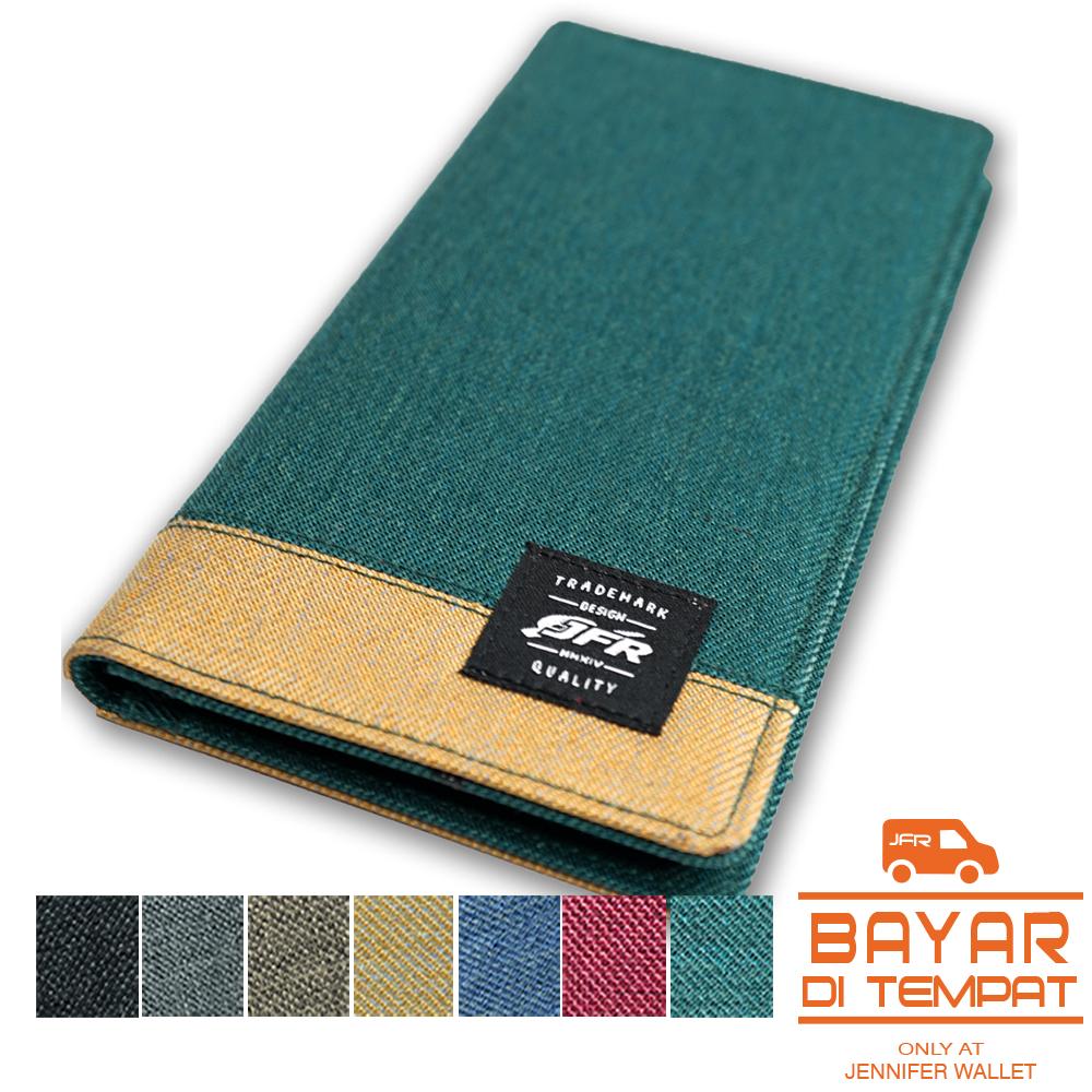 Jfr Fashion Dompet Pria Bahan Kulit Canvas Jp15 By Jenniferwallet