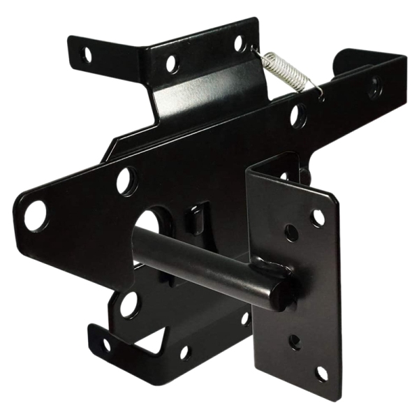 Bảng giá Self-Locking Gate Latch Heavy Duty Post Mount Automatic Gravity Lever Wood/PVC Fence Gate Lock with Fasteners Hardware