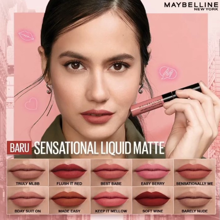 harga lipstik maybelline new york sensational liquid matte