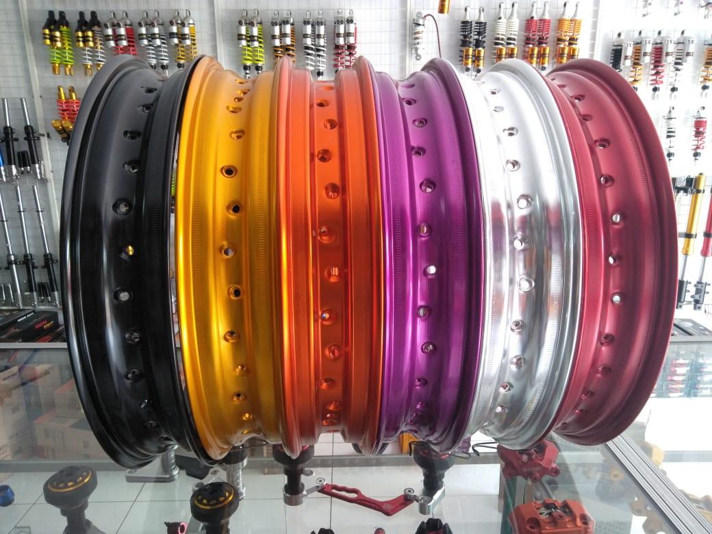 velg scarlet pelek tapak lebar ring 17 ukuran 250mm type wm shape