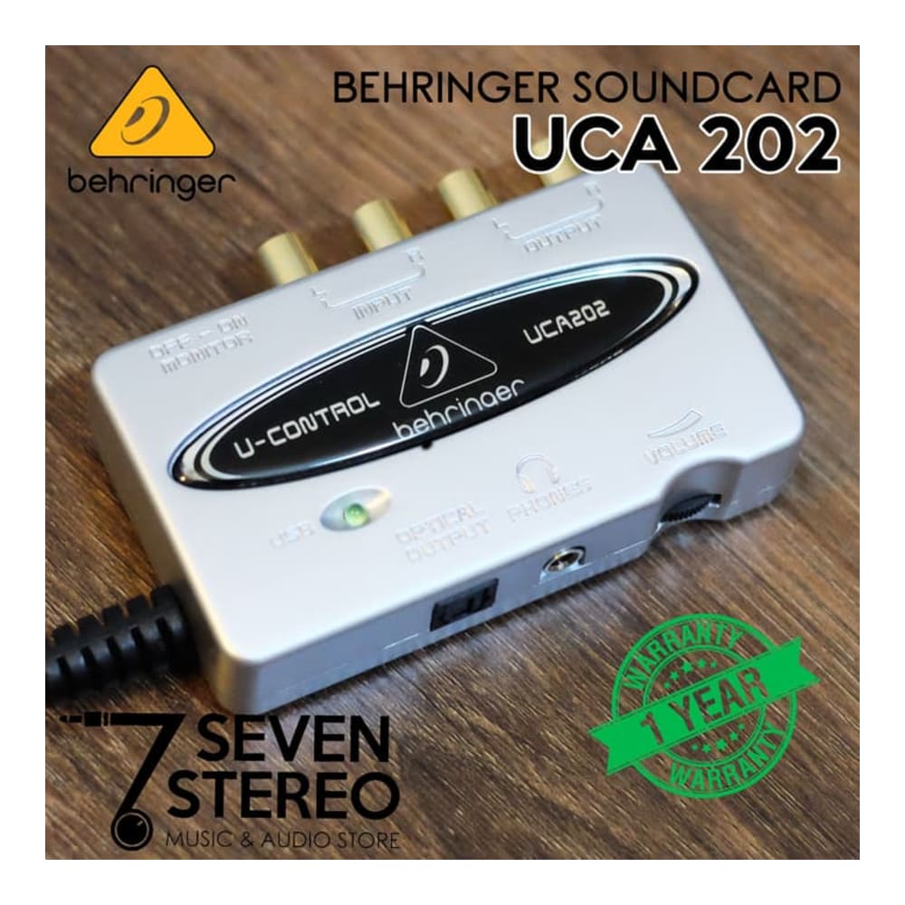 Behringer Soundcard UControl (Uca202) With UsbAudio Interface