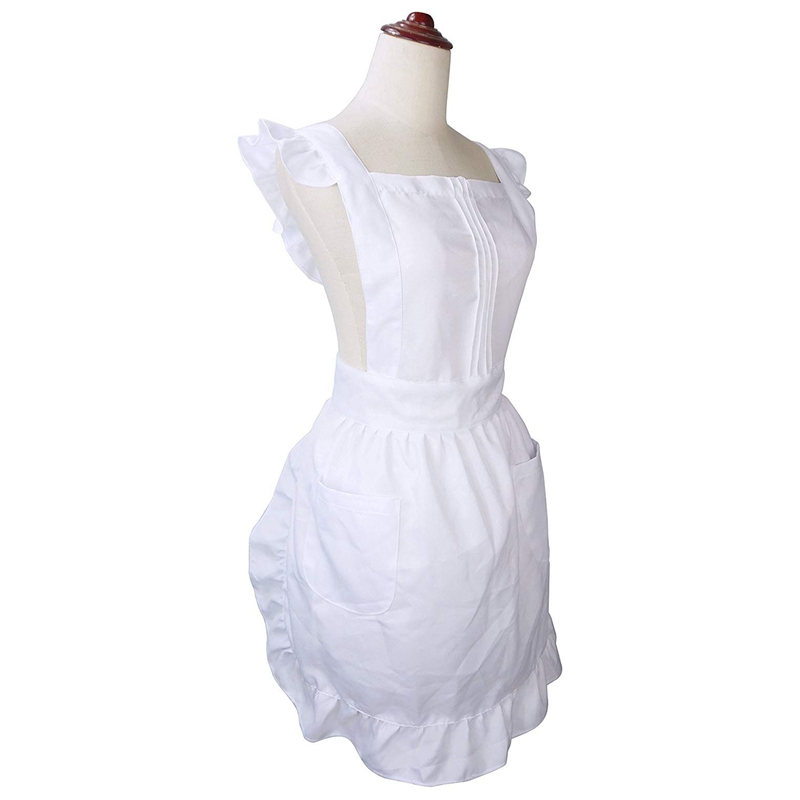 Petite Maid Ruffle Retro Apron Kitchen Cooking Cleaning Fancy Dress