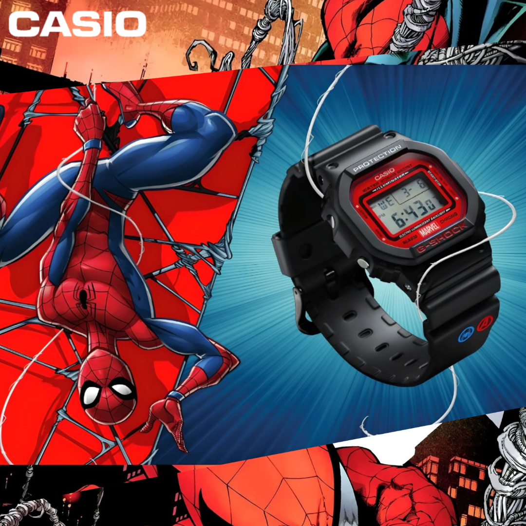 Dw 5600 G Shock Spiderman Casio G-Shock X Marvel Spider-Man DW
