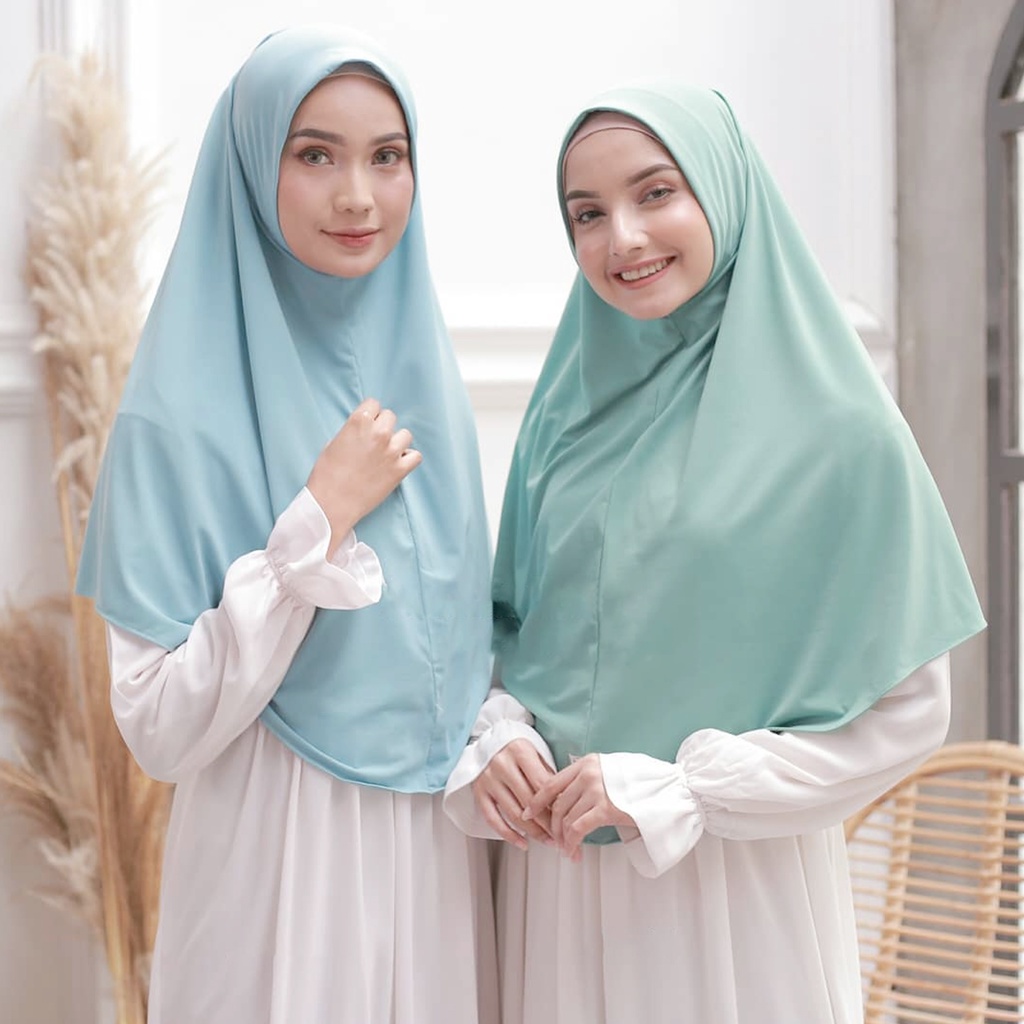 [ Hijabasket ] Bergo Hamidah Non Pad Jumbo Daily Malay | Kualitas Premium