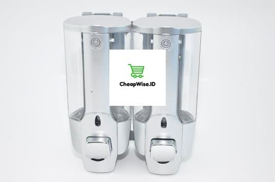 Dispenser Sabun Cair 2 In 1 With Key Lock 2 Tabung / Double Dispenser Liquid Soap