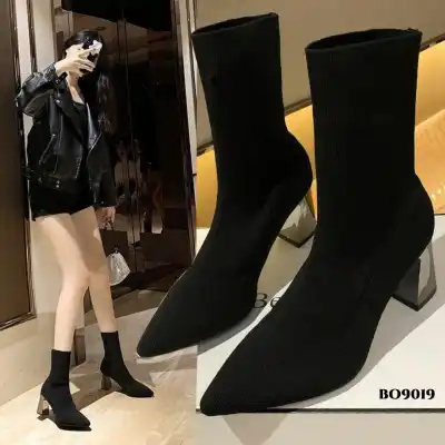 RESTOCK Sepatu Boots Heels Korea BO9019