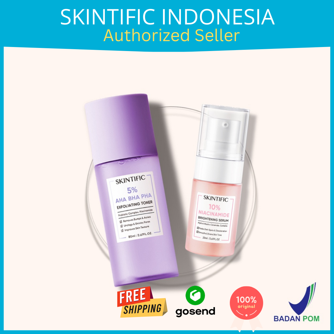SKINTIFIC Radiant Skin Set / 5% Aha Bha Pha Exfoliating Toner + 10% ...