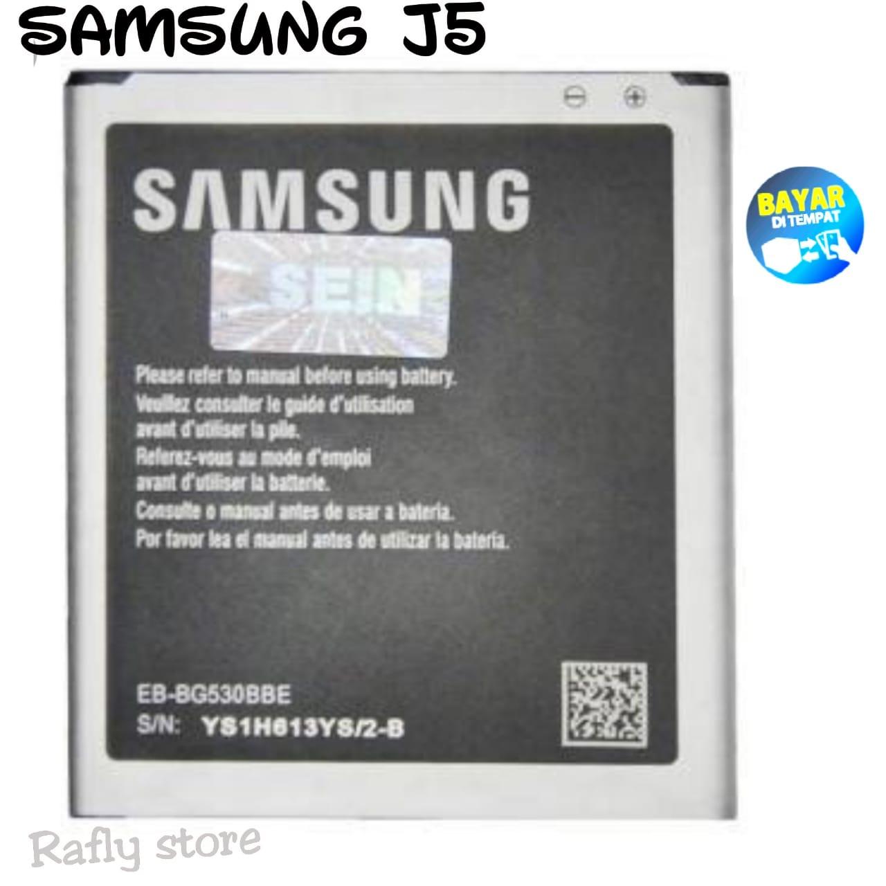 Rafly; Batrai Samsung J5 2015 / J500 / J500f (EB-BG530CBE) Baterai Handphone Batre Android Battery Samsung Galaxy J5 2015 / J500 / J500f (EB-BG530CBE) 2600mAh / Rafly store