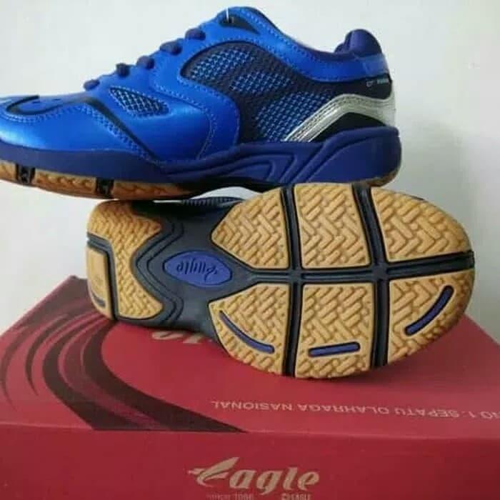 Sepatu Badminton Junior Eagle Olympia warna merah