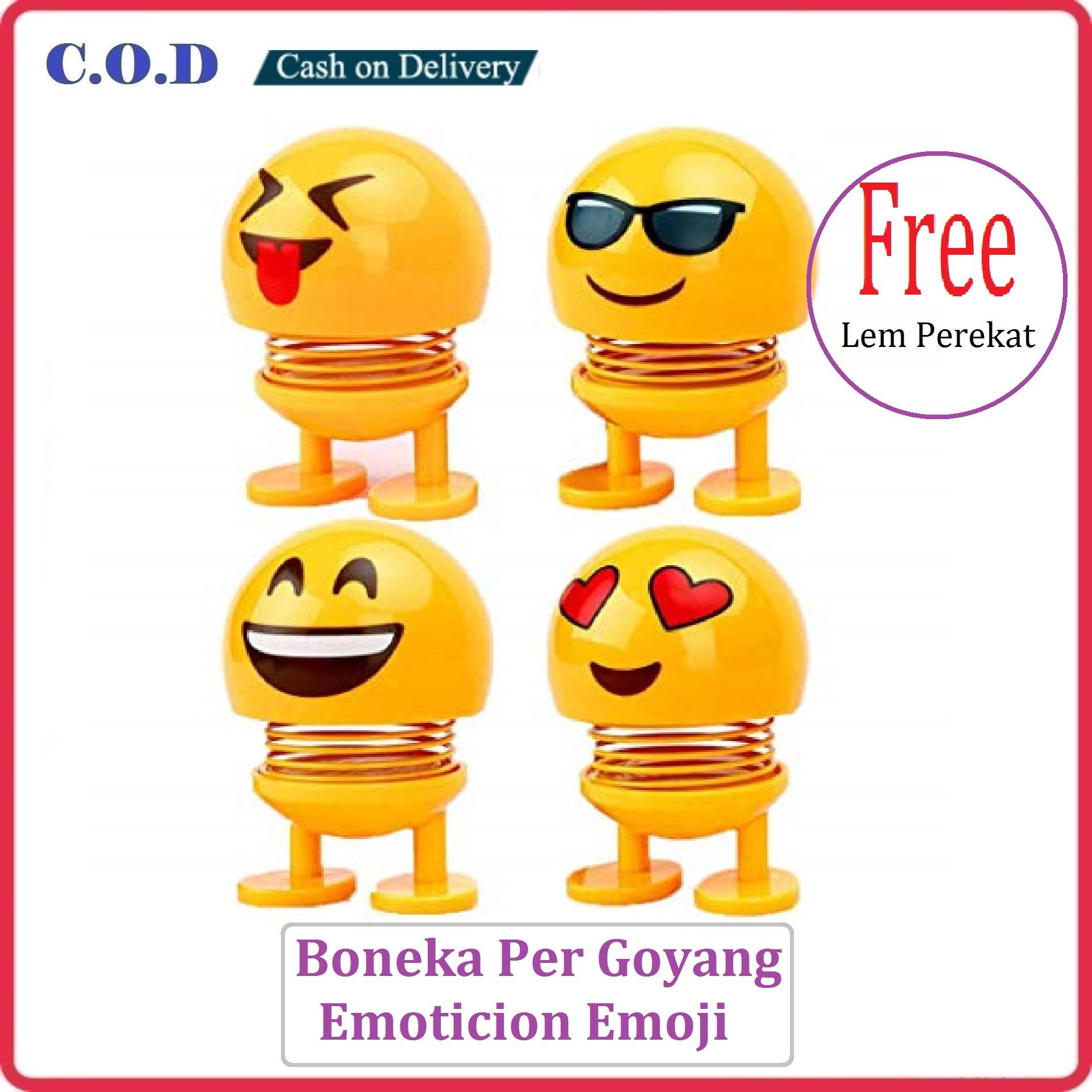 Promo 1212 Boneka Emoji Pajangan Dashboard Mobil Smile Lucu