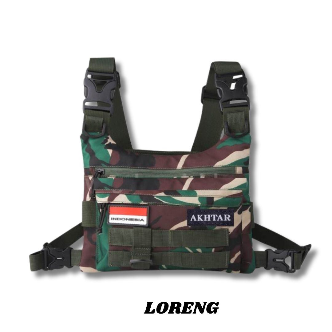 TAS DADA PRIA TACTICAL AKHTAR MODEL ROMPI DENGAN LOGO FREE INDONSIA