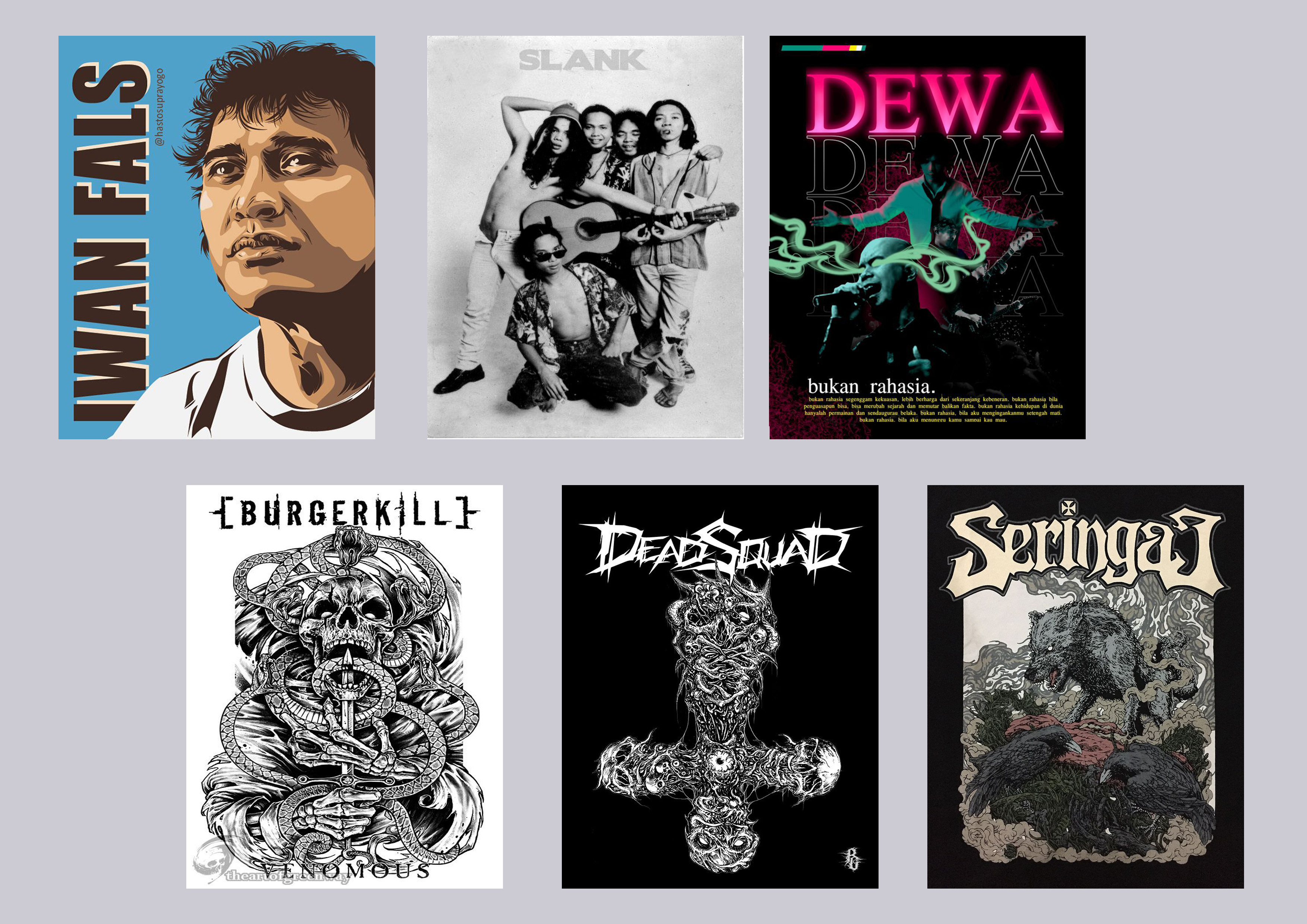 Poster band indonesia legend TERMURAH / poster band | Lazada Indonesia