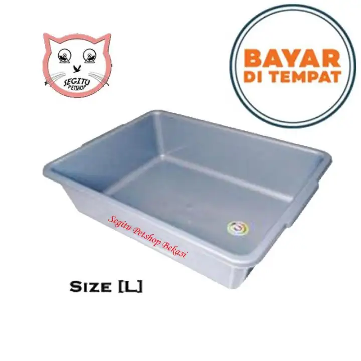 Tempat Kotoran Kucing Litter Box Size L Kotak Bak Pasir Kucing Lazada Indonesia